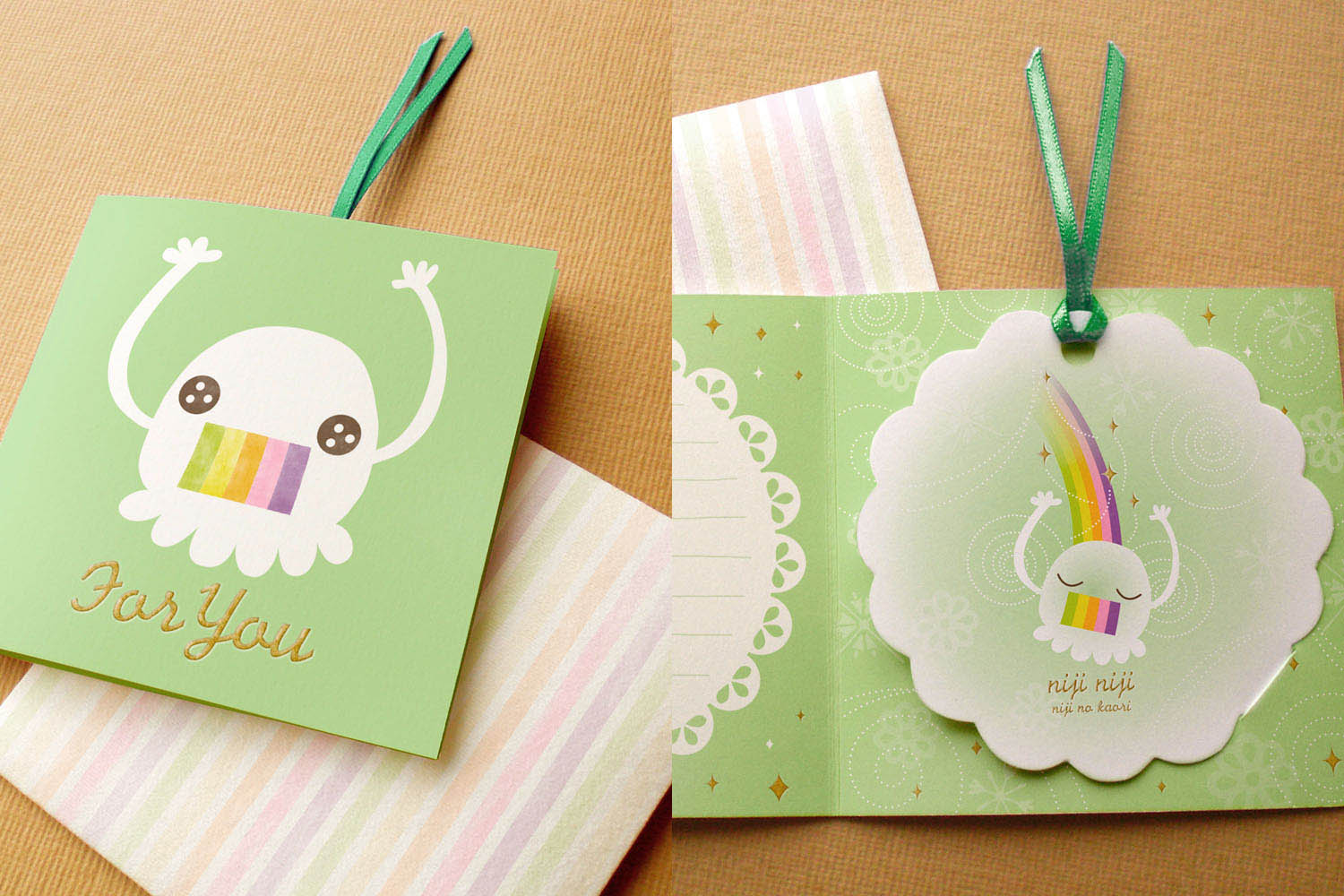 クリアーズミニカードにじにじ開き