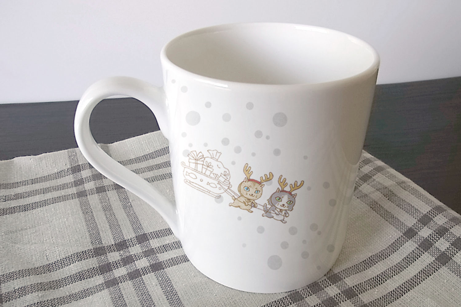 クリスマス猫マグ裏