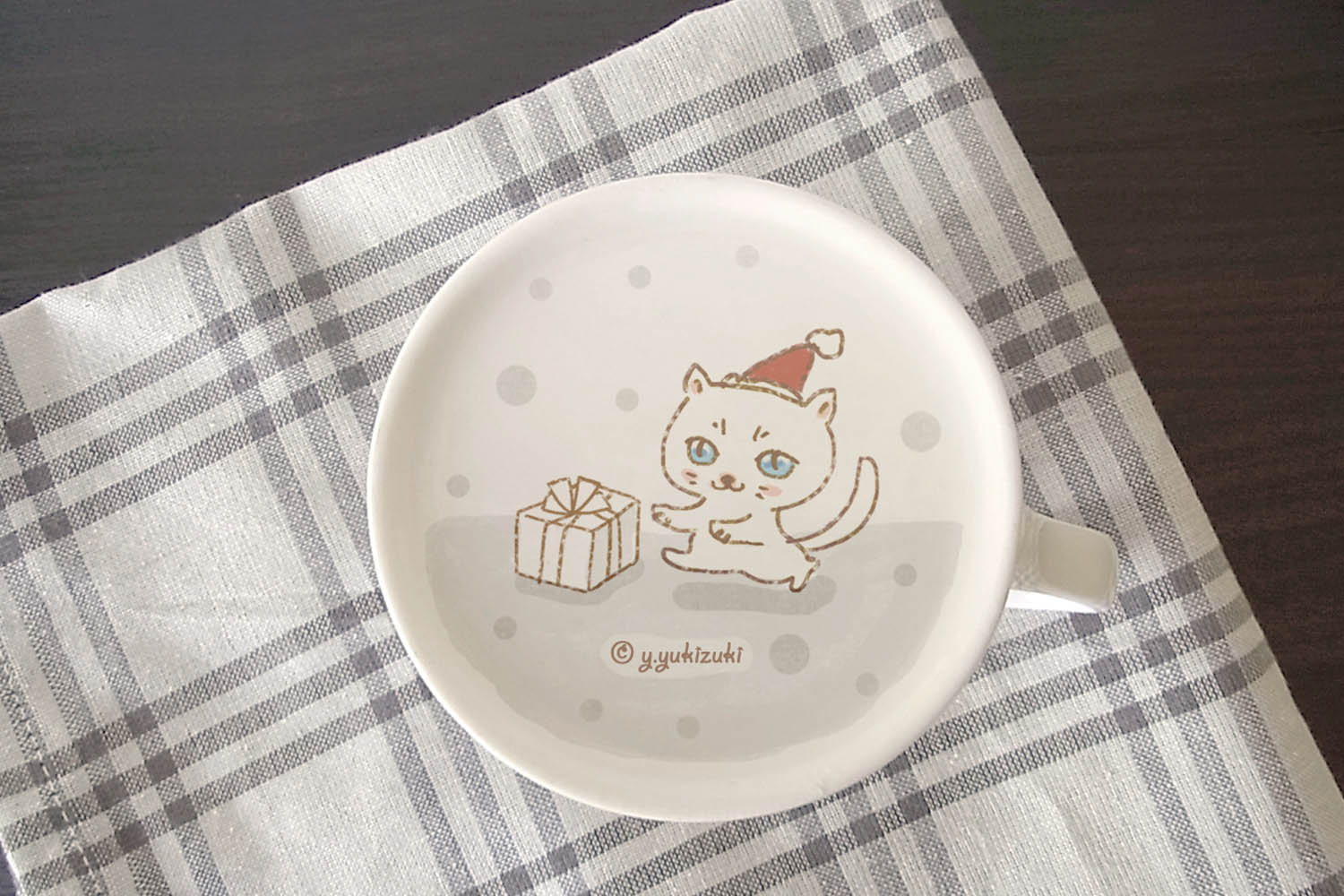 クリスマス猫マグ底