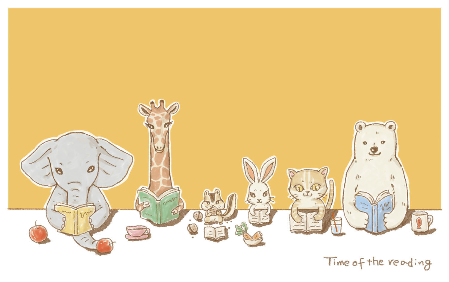 イラスト・読書の時間