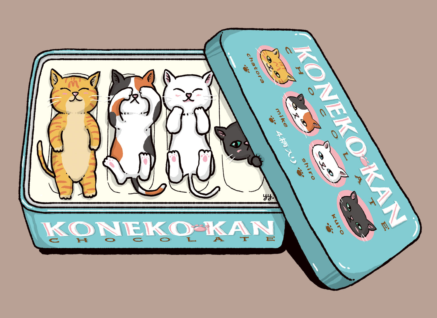 イラスト・子ねこ缶