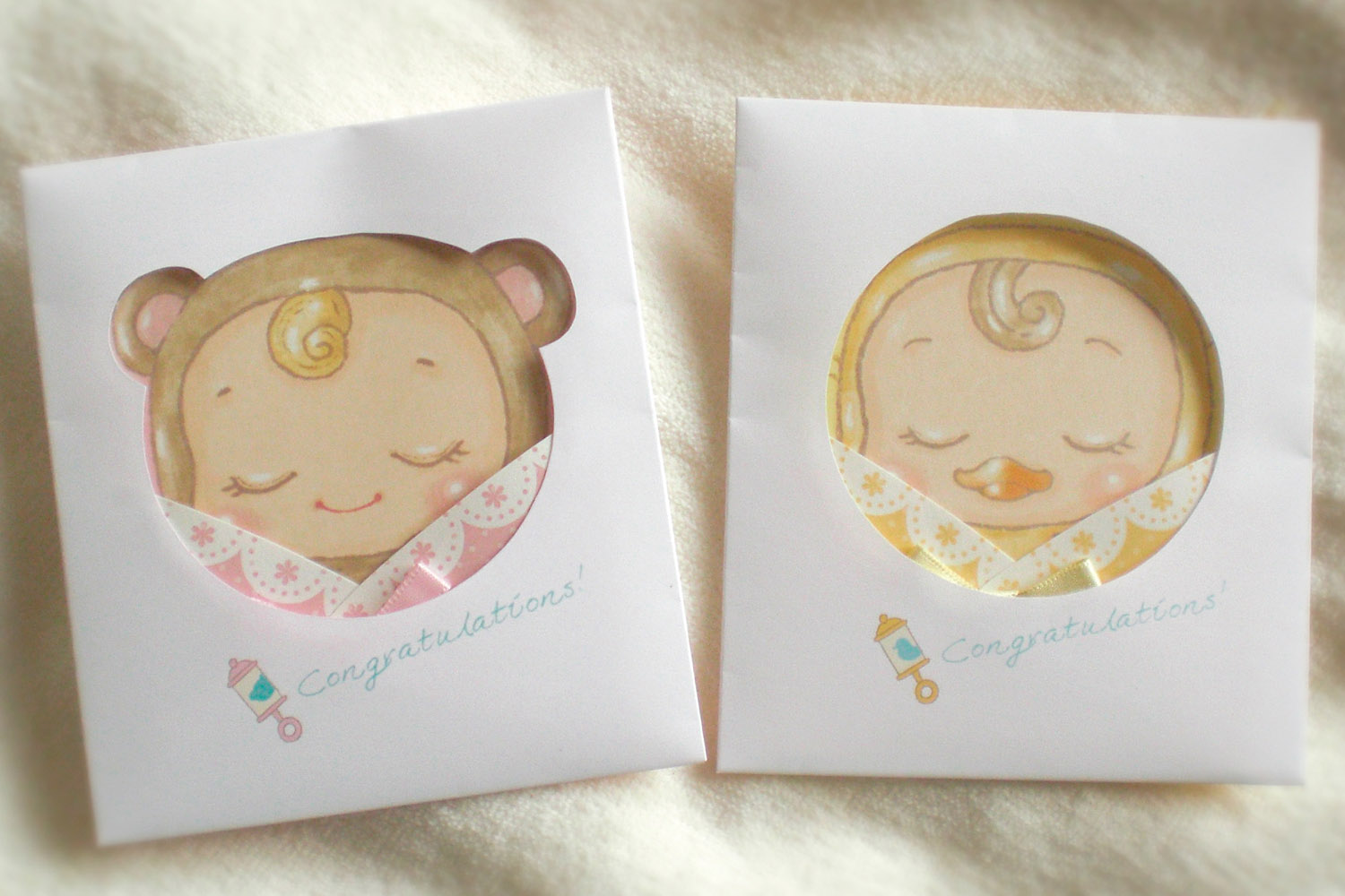 きぐるみベビーず、お祝いカード封筒