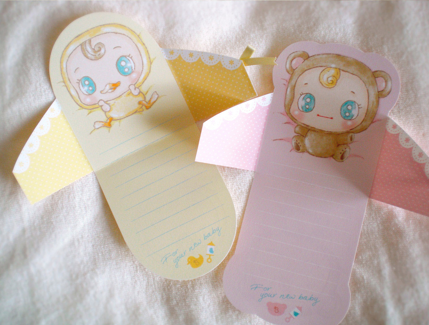 きぐるみベビーず、お祝いカードメッセージ