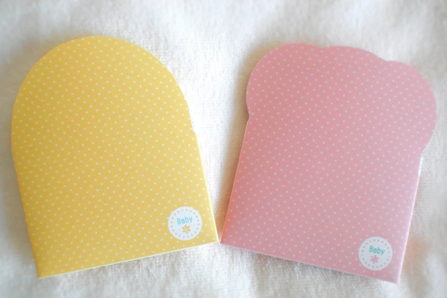 きぐるみベビーず、お祝いカード裏