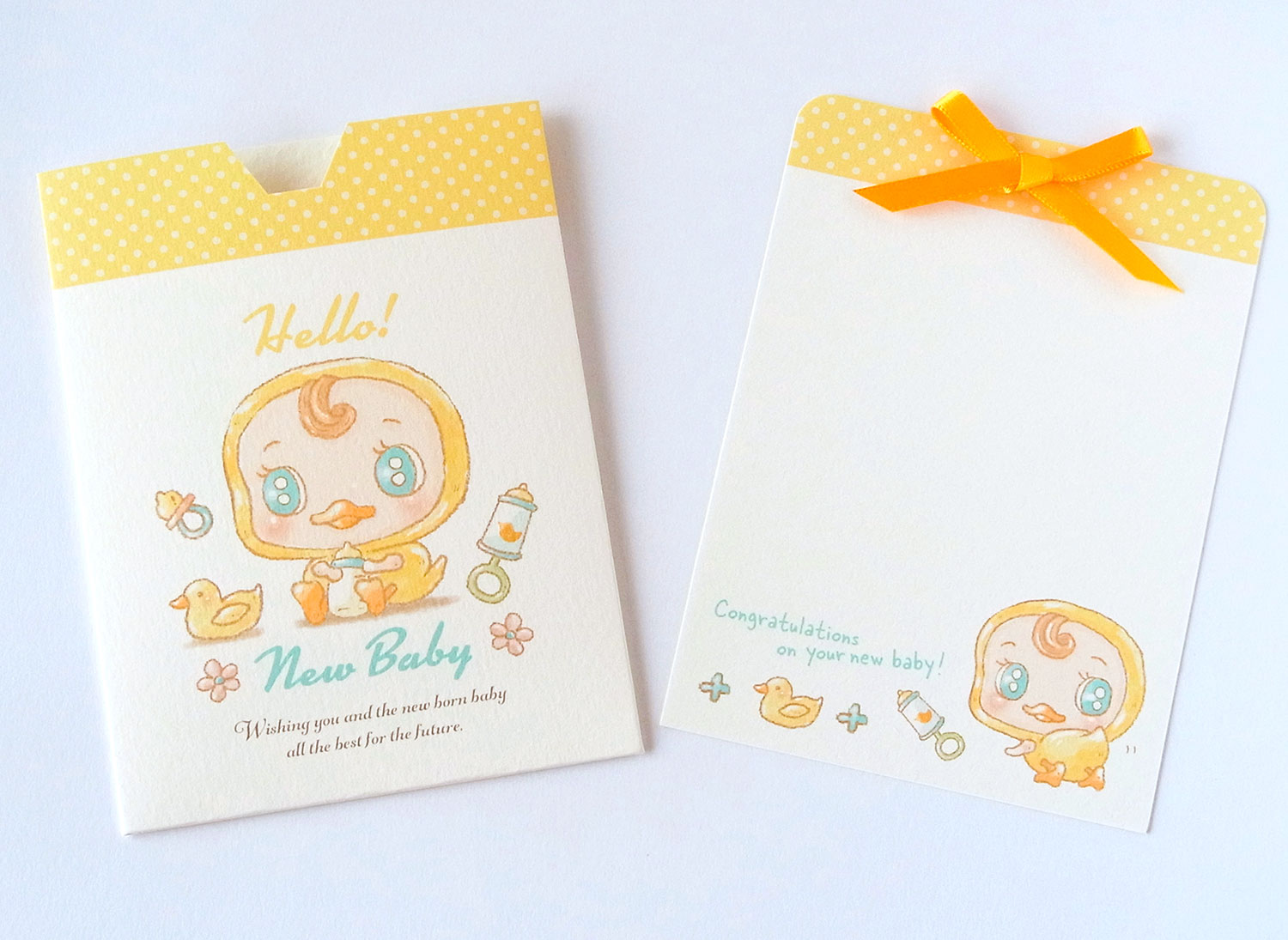 きぐるみベビーず、グリーティングあひる02