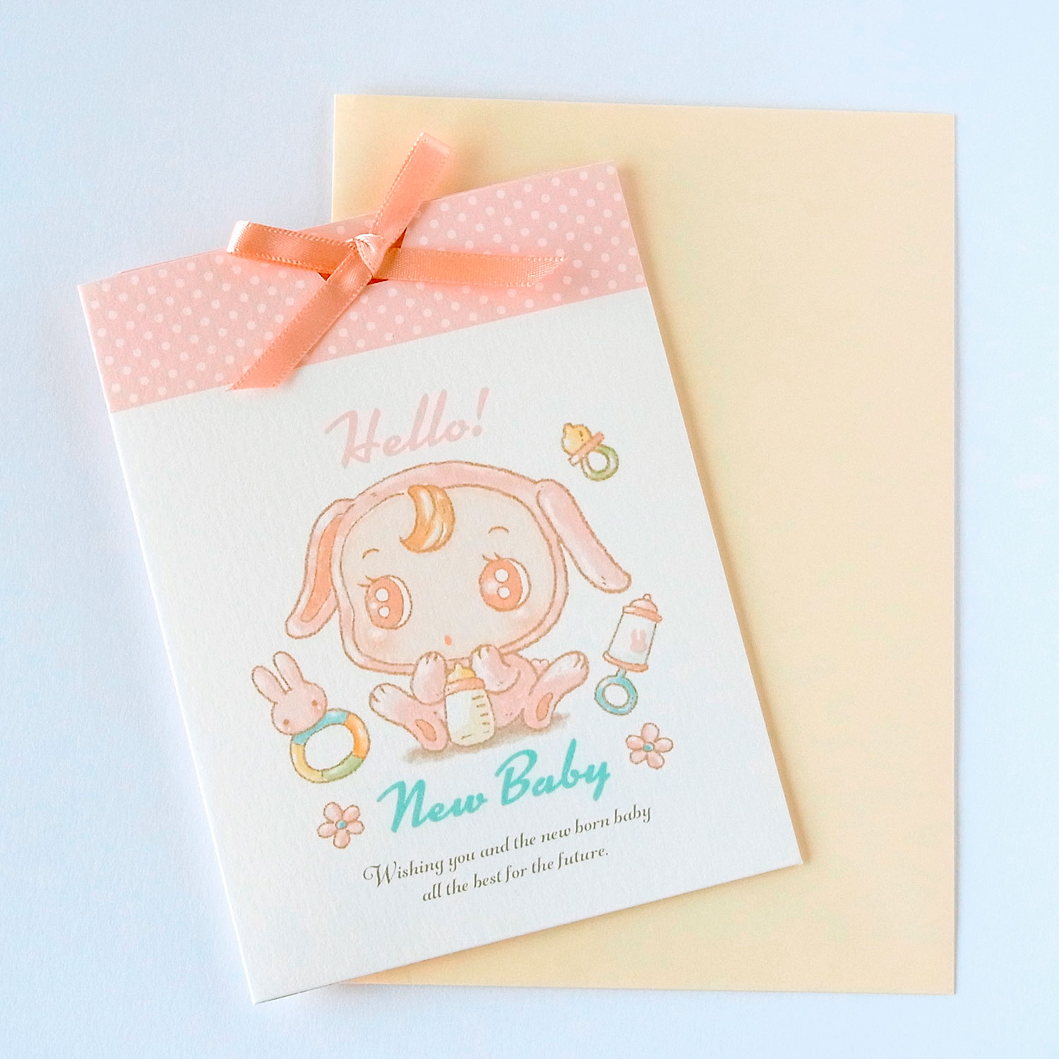 きぐるみベビーず、グリーティングうさぎ01